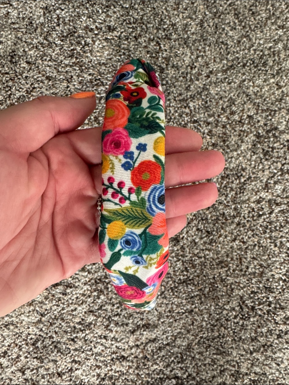 Rifle Paper Co. Floral Knotted Headband - Pink, Green, Yellow, Blue - Picture 2 of 3